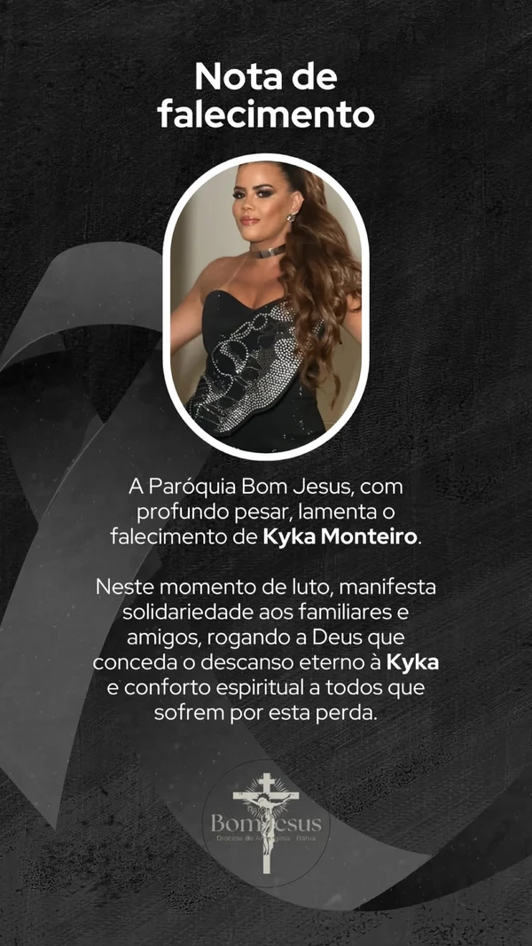 Familiares e amigos lamentaram a morte de Kyka Monteiro por Reprodução/ Redes sociais