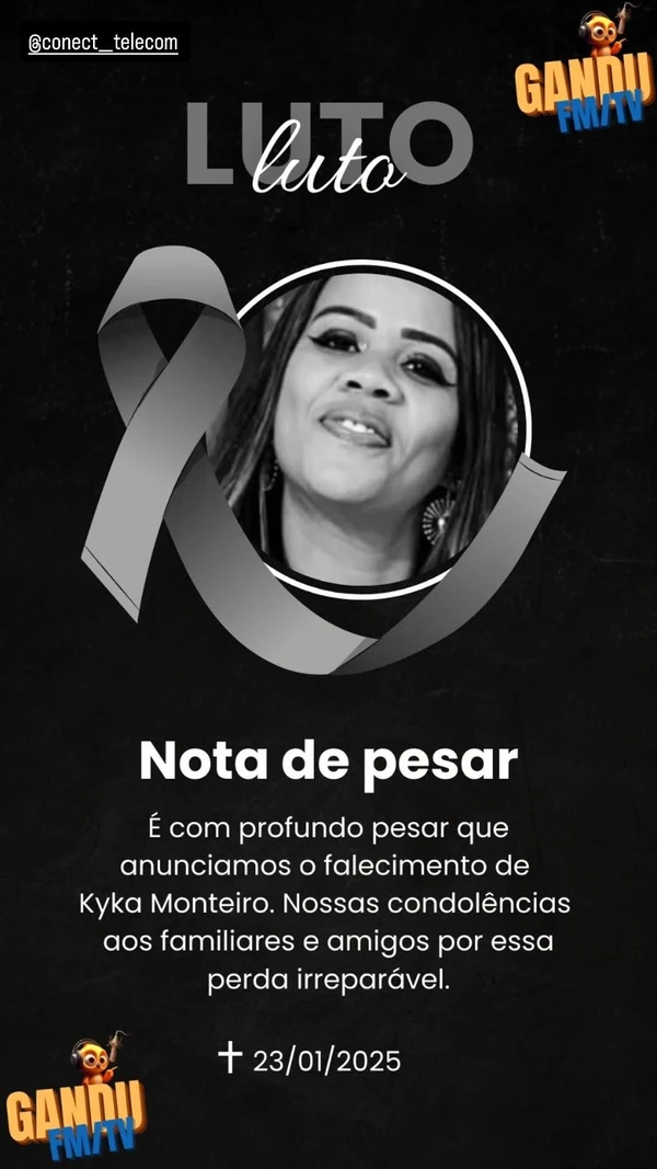 Familiares e amigos lamentaram a morte de Kyka Monteiro por Reprodução/ Redes sociais