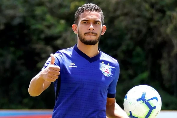 Marco Antônio em treino do Bahia por Felipe Oliveira/EC Bahia