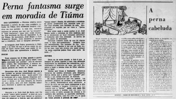 O Agente Secreto: Reprodução de textos sobre a Perna no Diario de Pernambuco por Biblioteca Nacional/Acervo Diario de Pernambuco