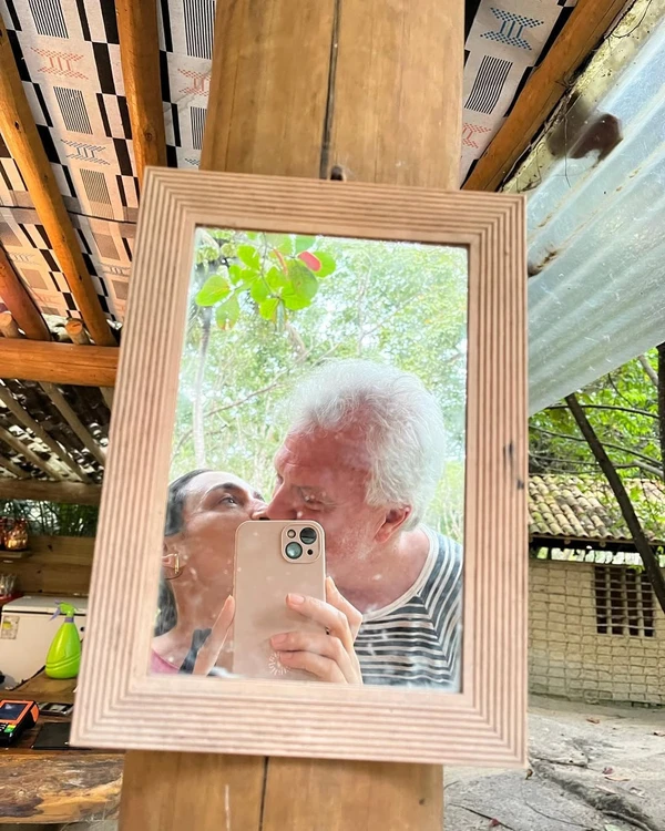 Pedro Bial e Maria Prata por Reprodução