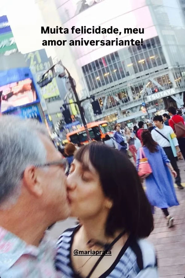 Pedro Bial e Maria Prata por Reprodução