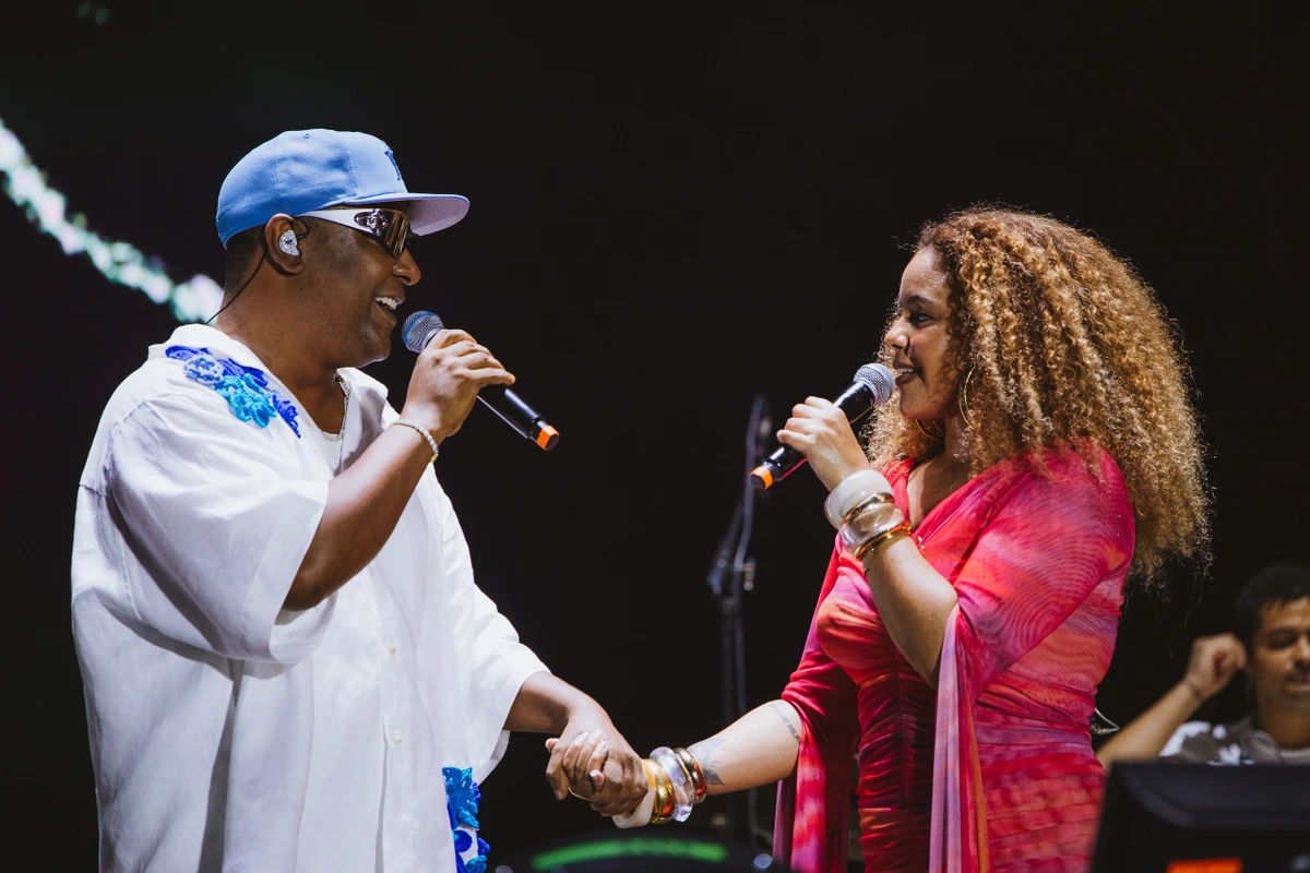 Márcio Victor participou do primeiro dia do FV com Rachel Reis 