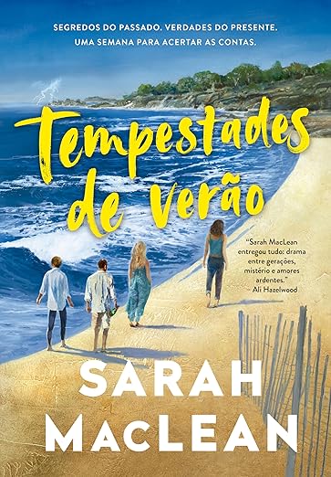 Tempestades de verão, de Sarah MacLean (Arqueiro). Há cinco anos Alice foi banida da magnífica ilha particular do pai, o gênio da computação Franklin Storm, na costa de Rhode Island. Desde então, construiu uma reputação independente do sobrenome, da influência e dos bilhões dele. Mas a morte repentina de Franklin faz com que o retorno de Alice seja inevitável. O plano dela é manter a cabeça baixa, prestar as últimas homenagens e ir embora logo depois do velório. Infelizmente seu pai tinha outros planos. O patriarca excêntrico e manipulador deixou para os herdeiros um último desafio, um jogo que vai virar o mundo deles de cabeça para baixo. As regras são: passar uma semana na ilha, completar as tarefas designadas e assim receber a herança. por Reprodução