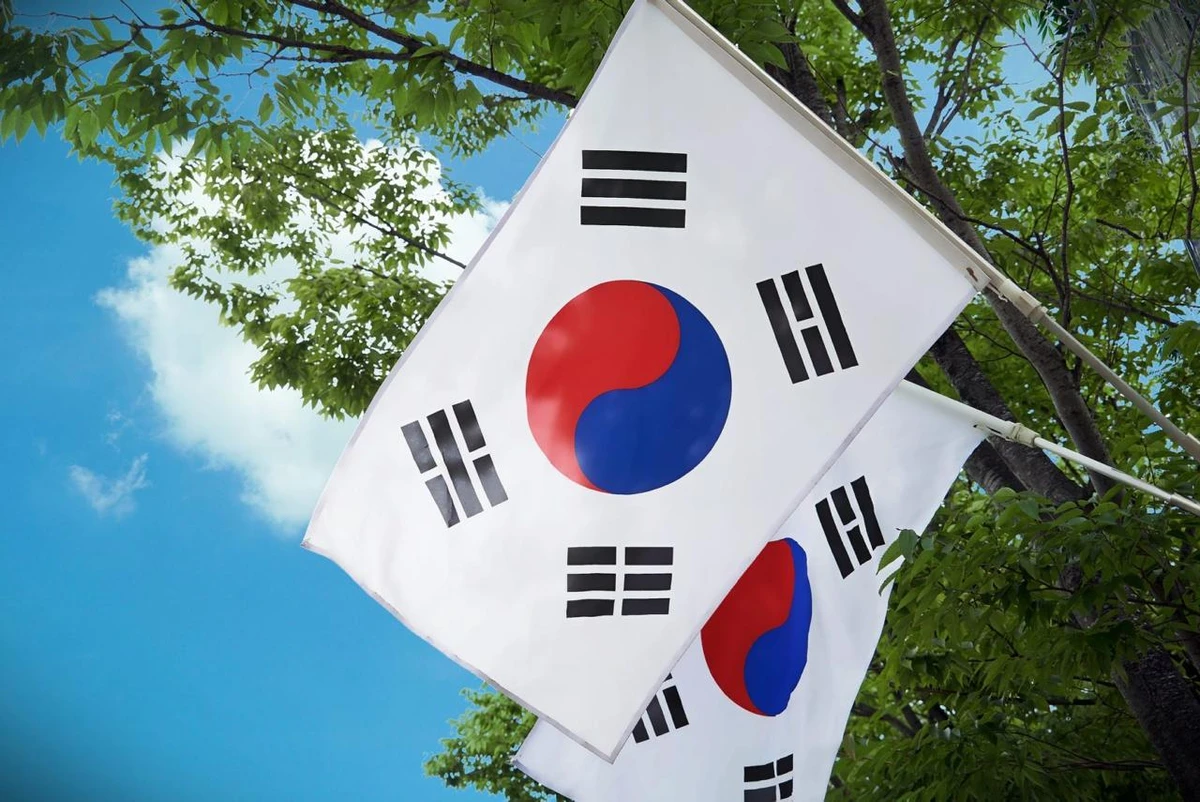 Bandeira da Coreia do Sul por Reprodução