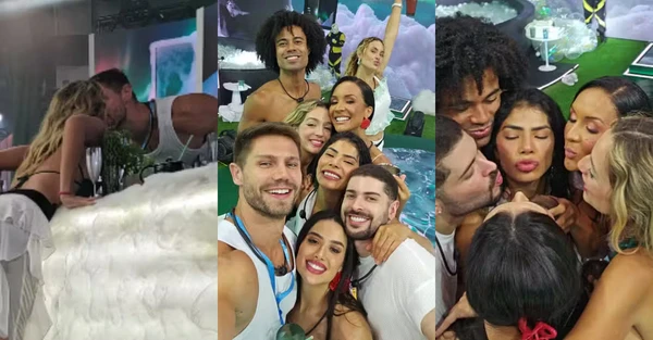Brothers em Festa do BBB 26 por Globo/Reprodução