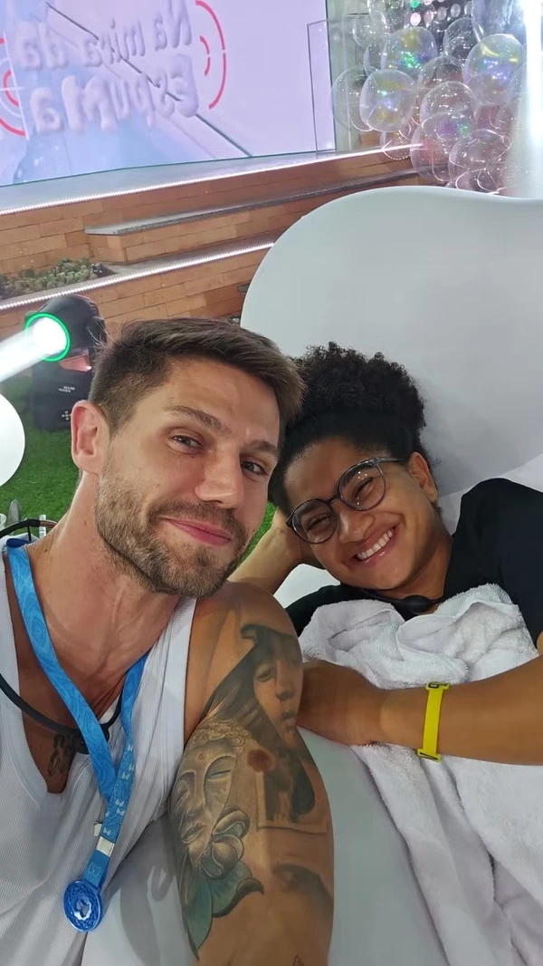 Brothers em Festa do BBB 26 por Globo/Reprodução