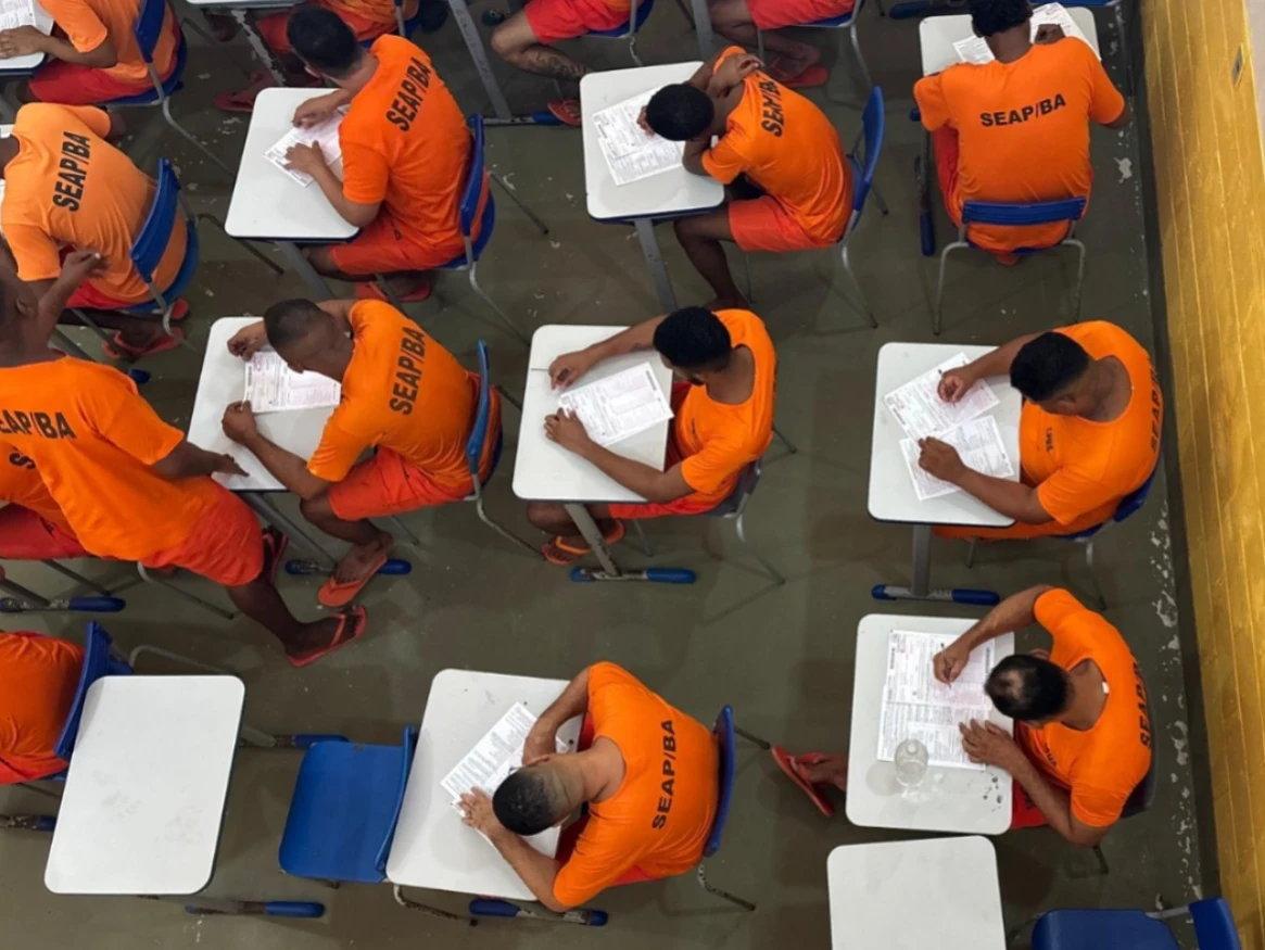 Imagem - Detento na Bahia tira 880 na redação do Enem para pessoas privadas de liberdade