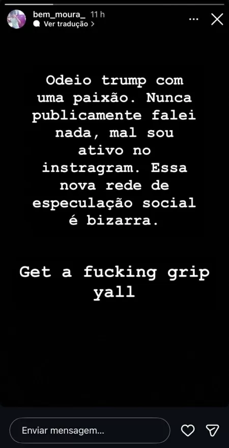 Bem Moura, filho mais velho de Wagner Moura por Reprodução/Instagram