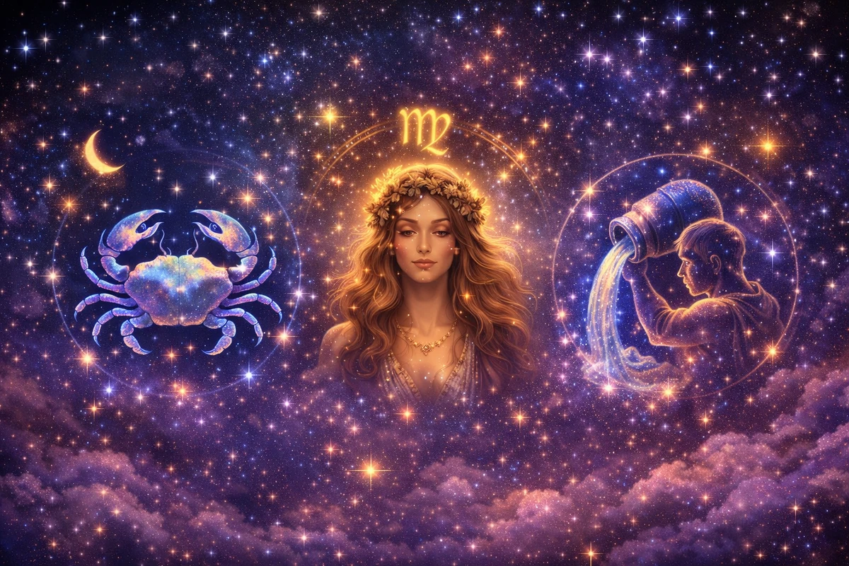 Câncer, Virgem e Aquário