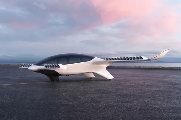 Projeto da Lilium, empresa alemã que projeta veículo para transportar até 7 pessoas a 400km/h/ Divulgação por Divulgação