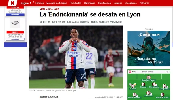 Marca destacou participação de Endrick