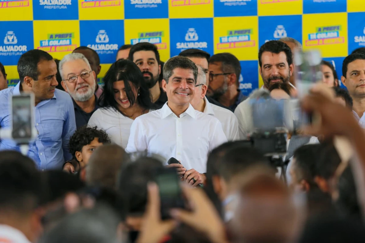 Inauguração do viaduto  José Linhares por Arisson Marinho