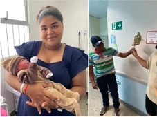 Imagem - Ex-paciente que venceu câncer batiza primeiro filho com nome inspirado em hospital na Bahia