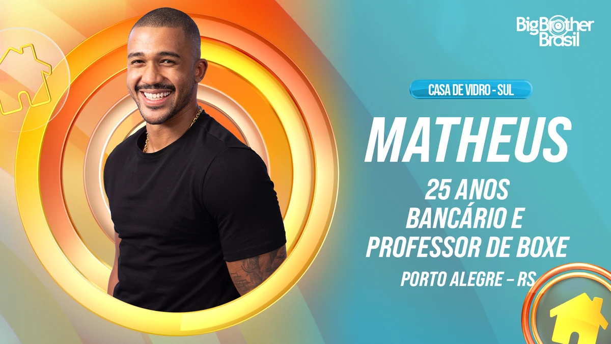 Matheus do BBB 26 por Divulgação/TV Globo