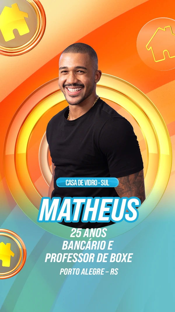 Matheus do BBB 26 por Divulgação/TV Globo