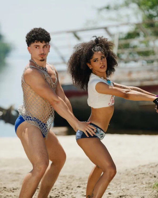 O dançarino Riquencio, de Pedro Sampaio, chamou atenção no 'BBB 26' por Reprodução/Redes Sociais 