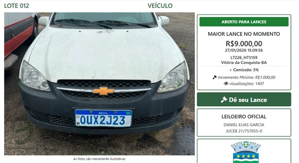 Vejas alguns itens do leilão por Reprodução