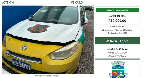 Vejas alguns itens do leilão por Reprodução