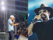 Imagem - VÍDEO: Cantor da banda Unha Pintada sai do palco após dor de barriga e surpreende fãs