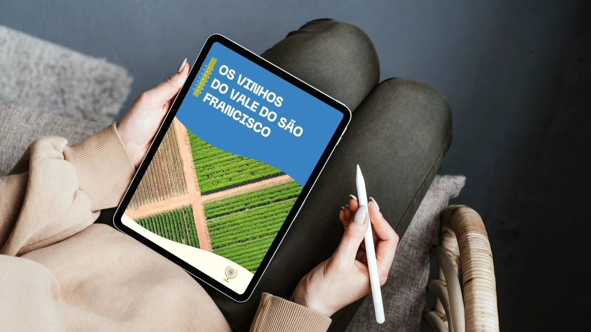 Ebook Vinhos Vale do São Francisco tem 38 páginas foi elaborado através de pesquisas e entrevistas com vinícolas e instituições parceiras