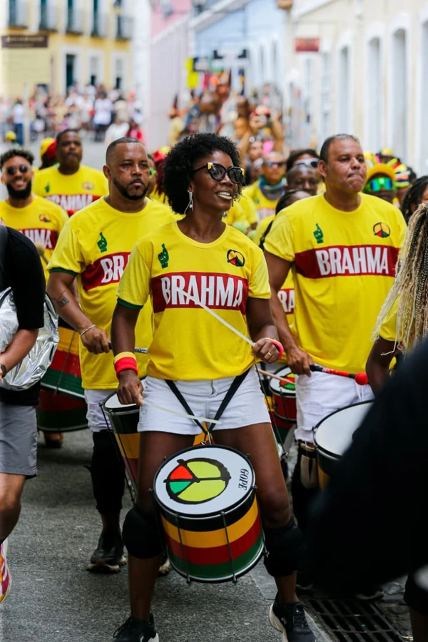 Olodum convoca Ancelotti a conhecer Carnaval de Salvador em ação da Brahma por Arisson Marinho/CORREIO