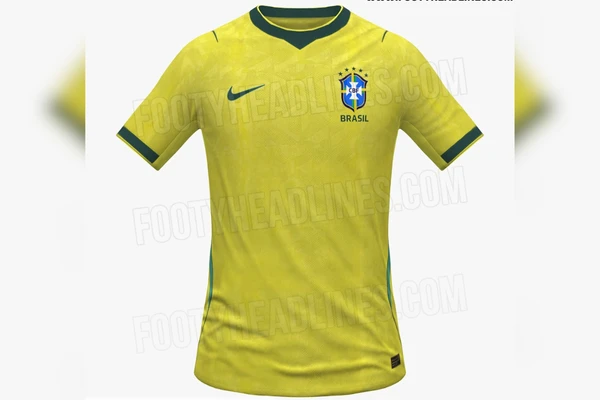 Possível uniforme da Seleção Brasileira para Copa do Mundo de 2026 por Reprodução/Footy Headlines