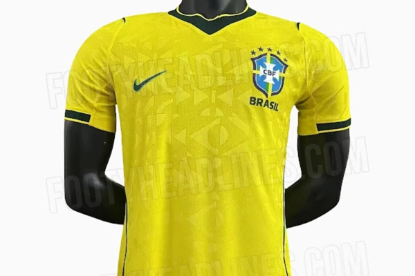 Possível uniforme da Seleção Brasileira para Copa do Mundo de 2026 por Reprodução/Footy Headlines