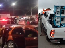 Imagem - Polícia apreende paredão durante festa no estacionamento do Barradão