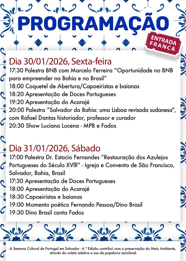 6ª edição da Semana Cultural de Salvador por Divulgação