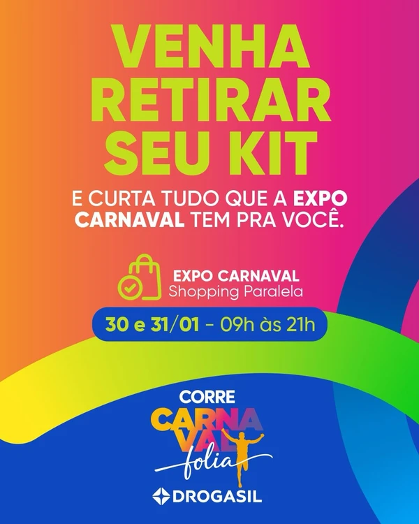 Corre Carnaval Folia Drogasil por Reprodução