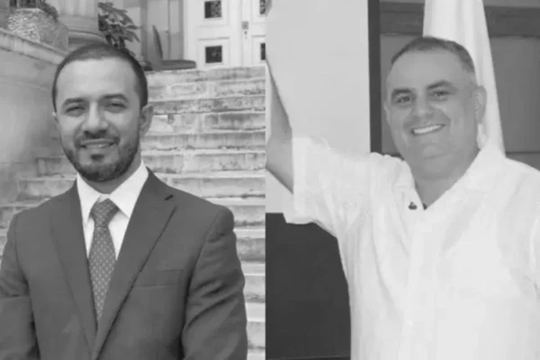 Deputado federal Diógenes Quintero e o candidato  Carlos Salcedo