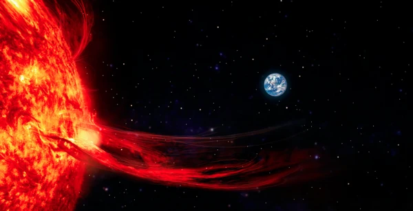 Fenômeno provocou uma tempestade de radiação solar severa (S4) e uma instabilidade geomagnética de nível G4 por Reprodução