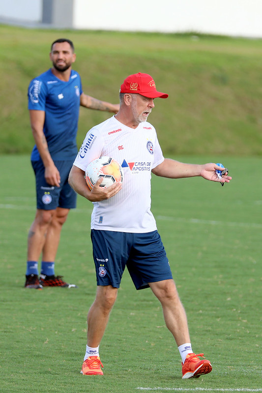 Mano Menezes durante passagem no Bahia por Felipe Oliveira / EC Bahia