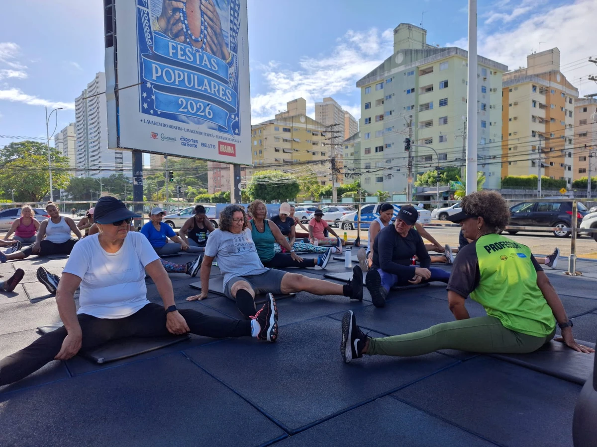 Projeto Academia Salvador facilita o acesso gratuito à prática de atividades físicas na cidade por Gabriela Araújo/CORREIO
