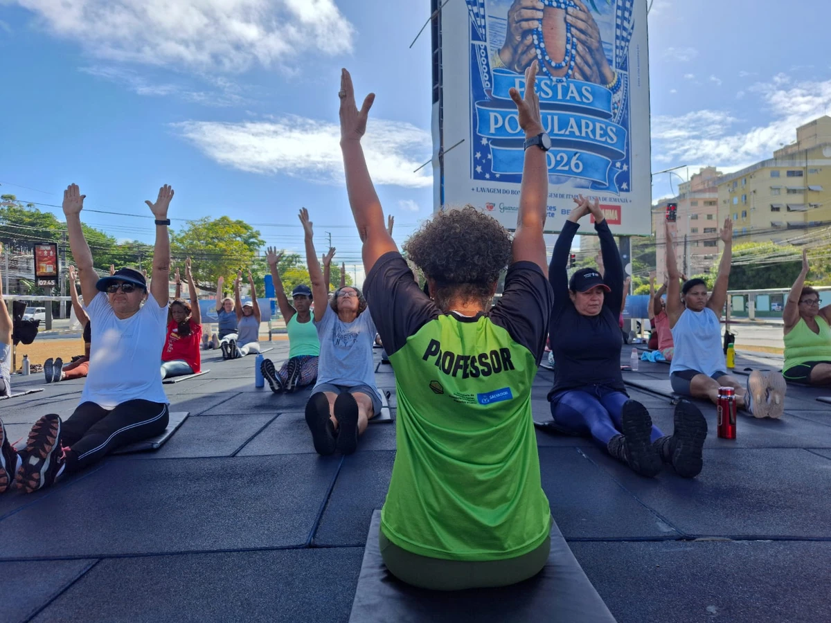 Projeto Academia Salvador facilita o acesso gratuito à prática de atividades físicas na cidade por Gabriela Araújo/CORREIO