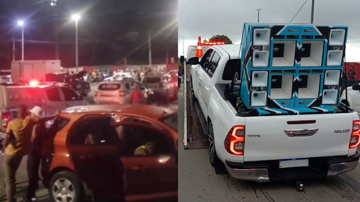 Veículo foi apreendido durante festa de torcedores