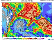 Imagem - Novo ciclone do ano se forma e põe sete estados em alerta para chuvas intensas; veja rota