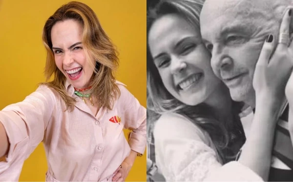 Ana Paula Renault ao lado do pai, Gerardo Renault, ex-deputado