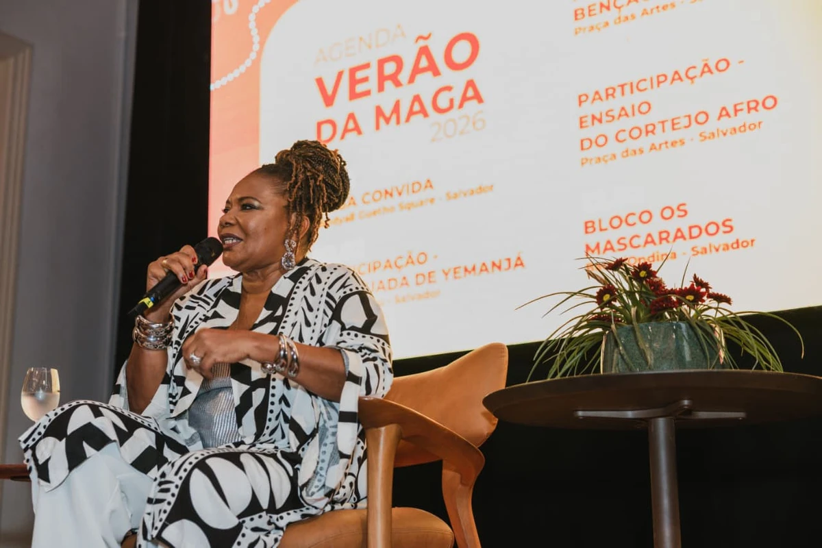 Anúncio da agenda de verão de Margareth Menezes