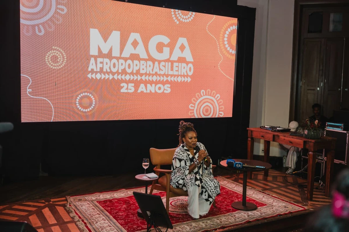 Anúncio da agenda de verão de Margareth Menezes por Victor Fernandez/Divulgação