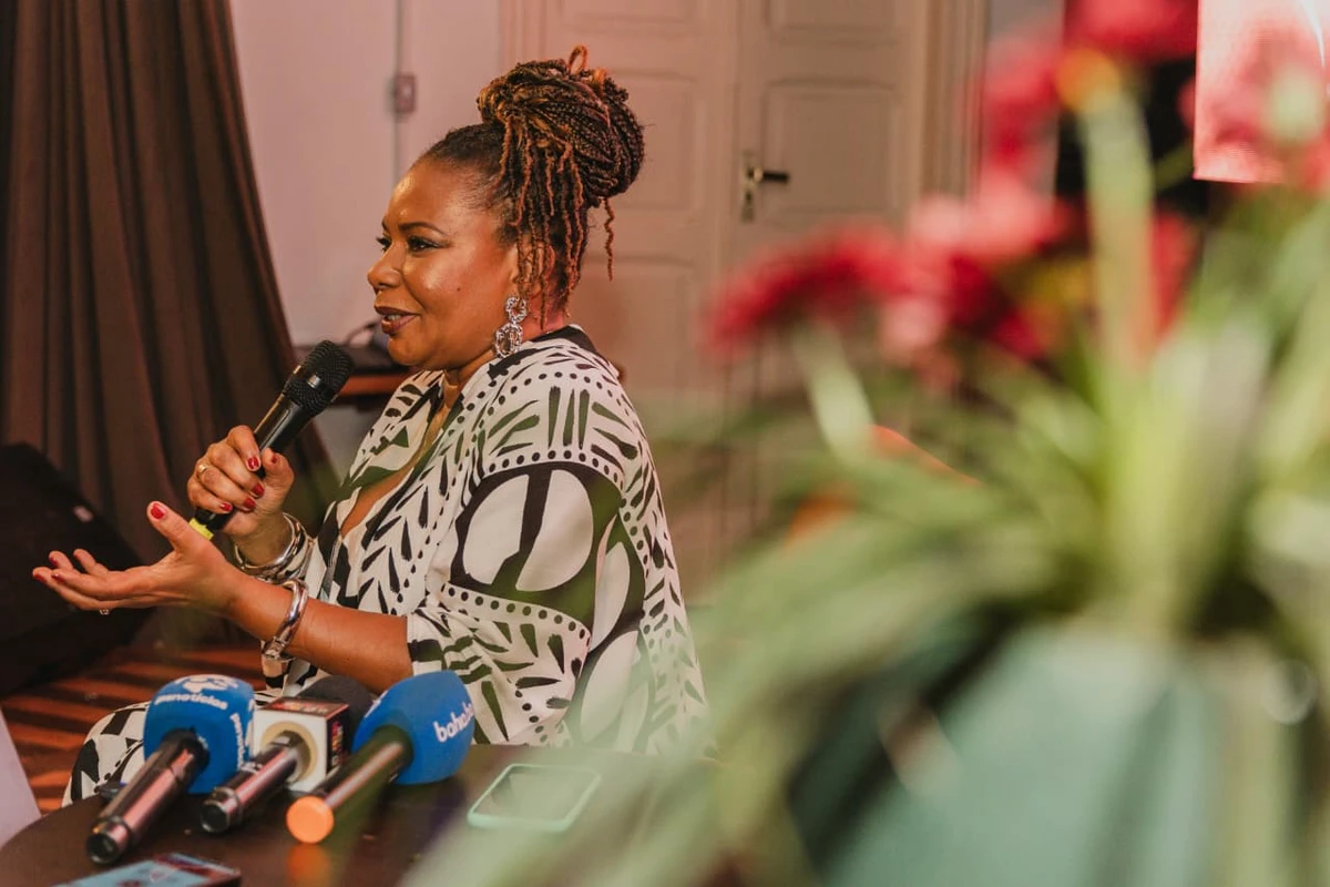 Anúncio da agenda de verão de Margareth Menezes por Victor Fernandez/Divulgação