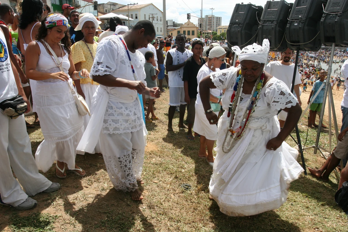Celebração no 2 de fevereiro, 2006 por Evandro Veiga/Arquivo CORREIO