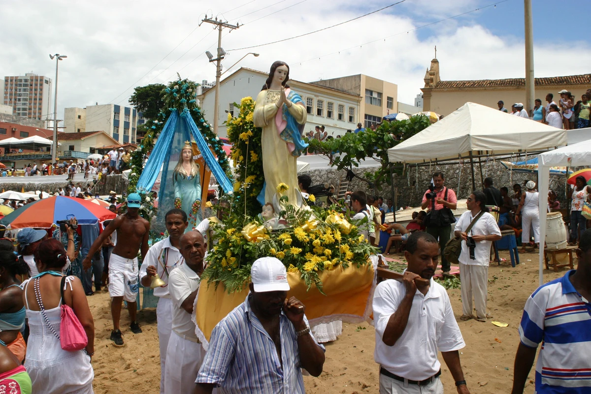 Em 2006, a imagem de Iemanjá por Antonio Saturnino/Arquivo CORREIO