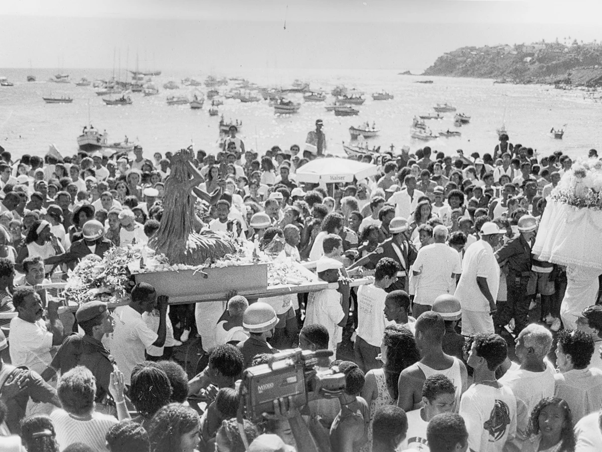 Festa de Iemanjá em 1996 por Claudionor Jr. - Arquivo Correio