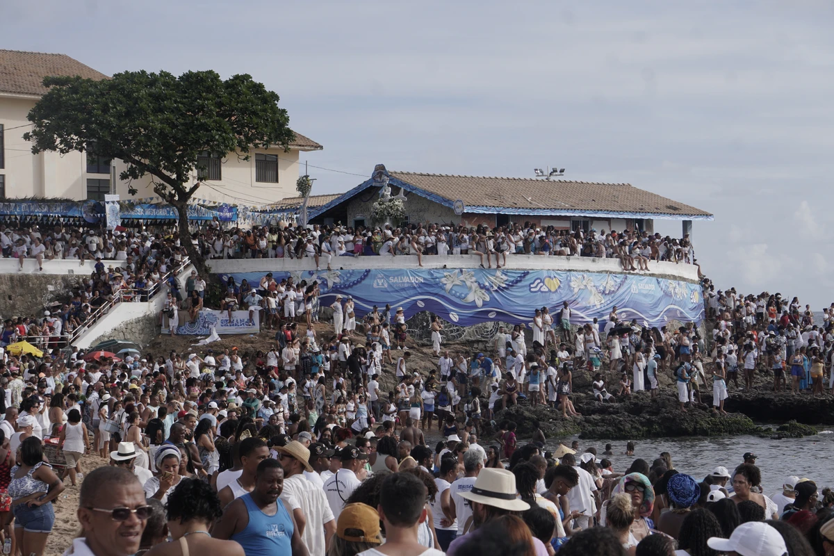 Festa de Iemanjá em 2024 por Ana Albuquerque/Arquivo CORREIO