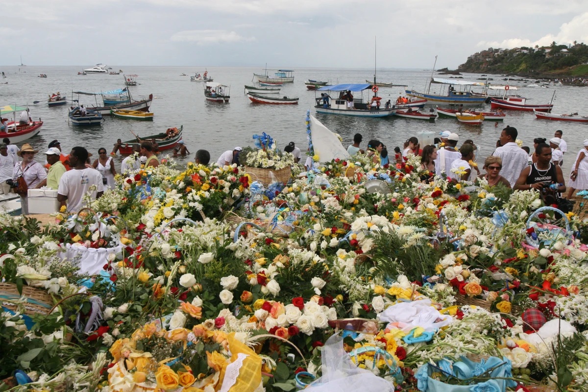 Flores para Iemanjá, 2009 por Paulo Macedo/Arquivo CORREIO