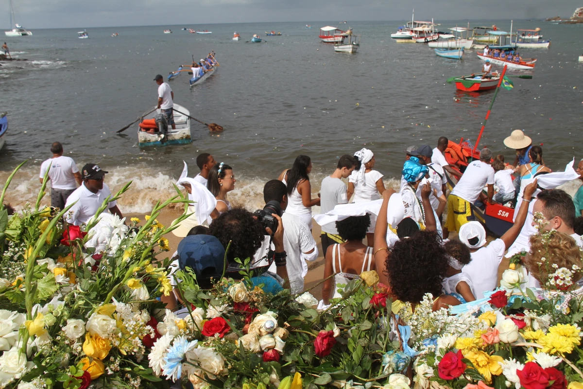 O mar do Dois de Fevereiro em 2017 por Evandro Veiga/Arquivo CORREIO