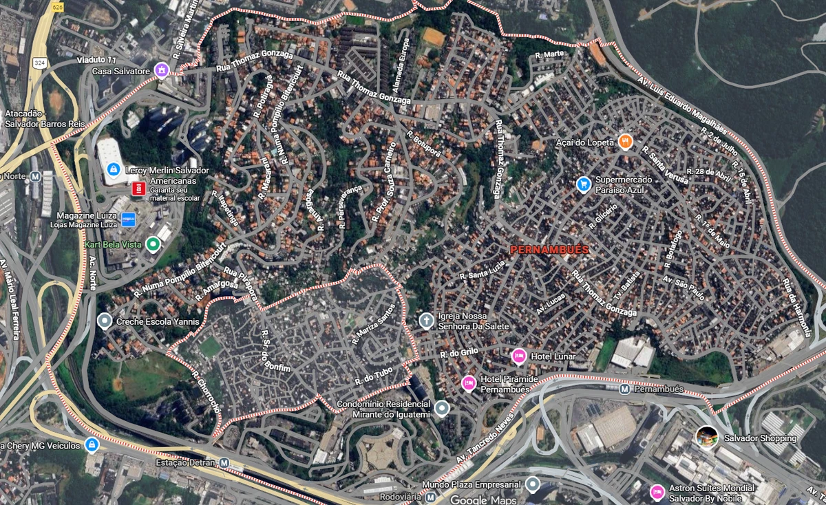 Pernambués (371) por Google Maps