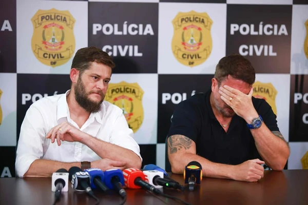 Delegado foi às lágrimas em coletiva por Luis Nova/Especial Metrópoles @LuisGustavoNova